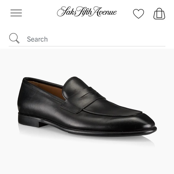 Salvatore Ferragamo Funes Nero Calf Leather Loafers – Size 9 E – Black